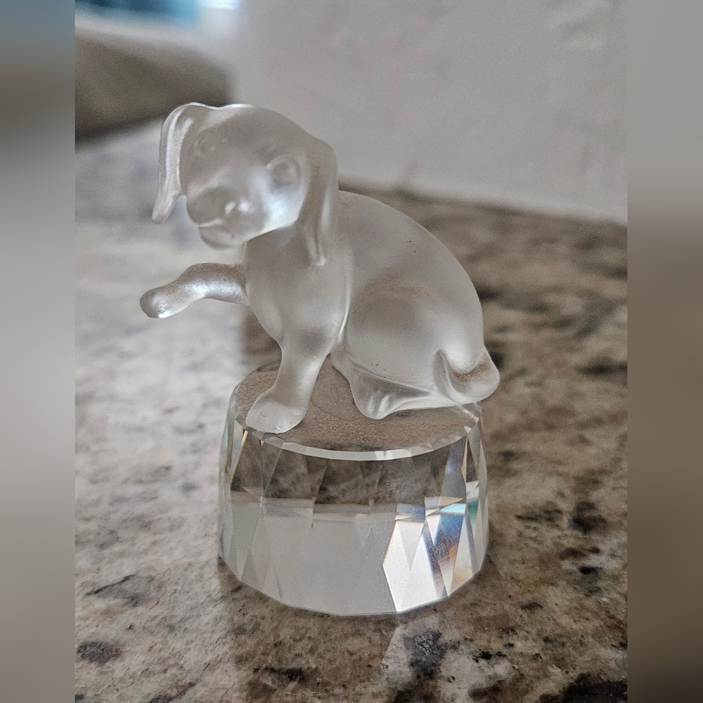 Swarovski Crystal Dog Figurine